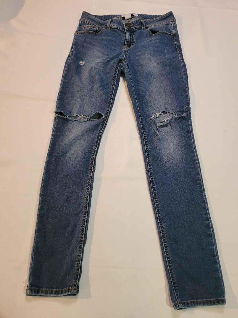 Jordache Women’s Size 4 Mid Rise Skinny Jeans Blue Stretch Denim Pants